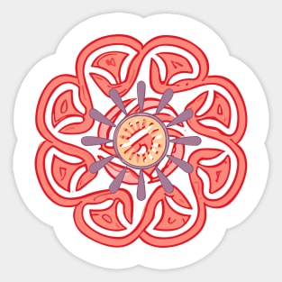 mandala Clamber drawingmandala Surge standing Sticker